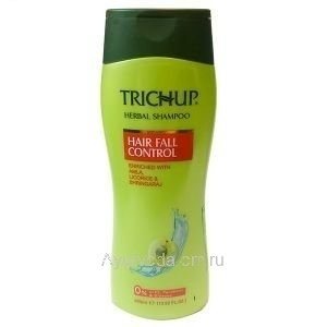Шампунь Тричуп с экстрактами трав, против выпадения волос (TRICHUP Herbal Shampoo Hair Fall Control) 400 мл. VASU Индия 